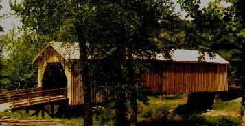 Auchumpkee Creek Covered Bridge 1998 photo by Dr. Ed Cliburn